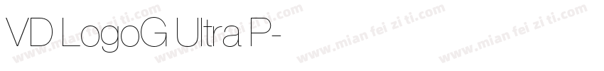 VD LogoG Ultra P字体转换